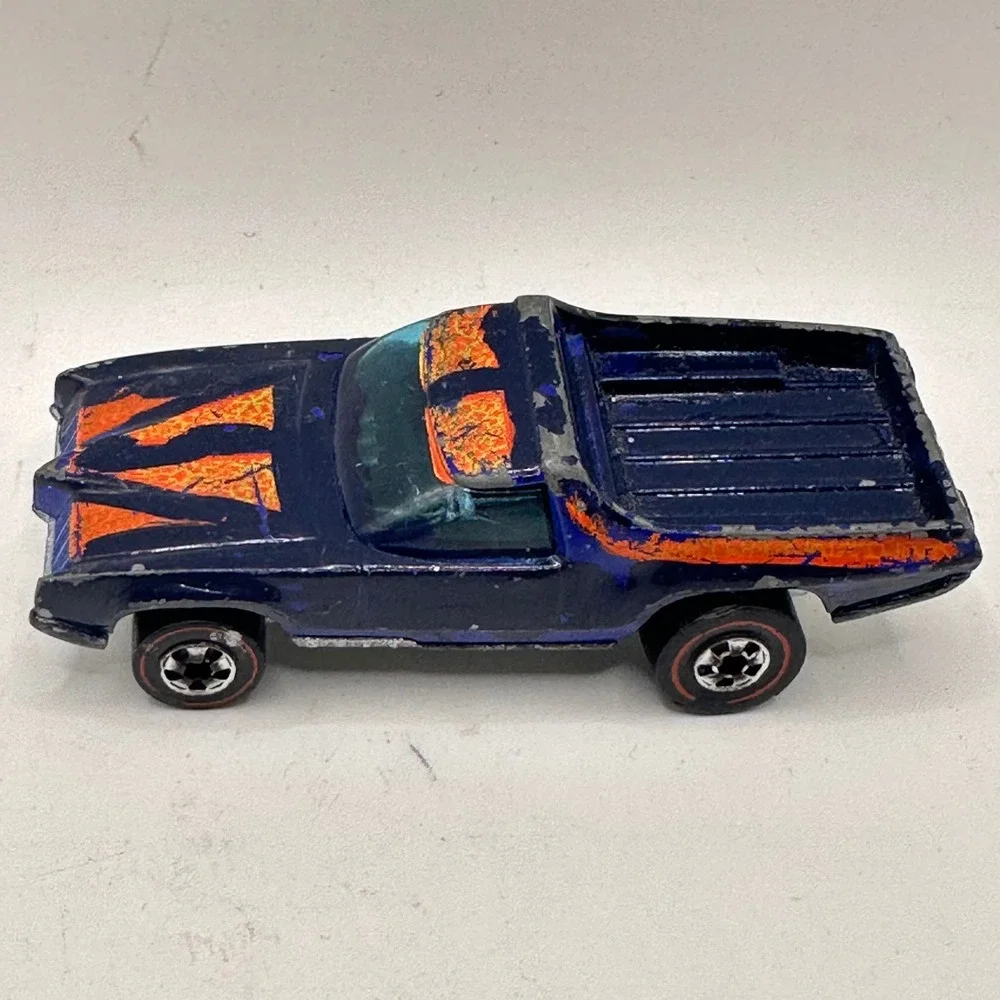 Hot Wheels Redline Breakaway Bucket 1973 Mattel Blue Vintage Diecast Hong Kong